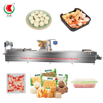 Fish Balls Thermoforming Vacuum Packaging Machine